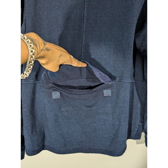 Parish Nation Jacket Men M Blue Bomber Patches PN 0506 Full Zip American Flag - Picture 9 of 11